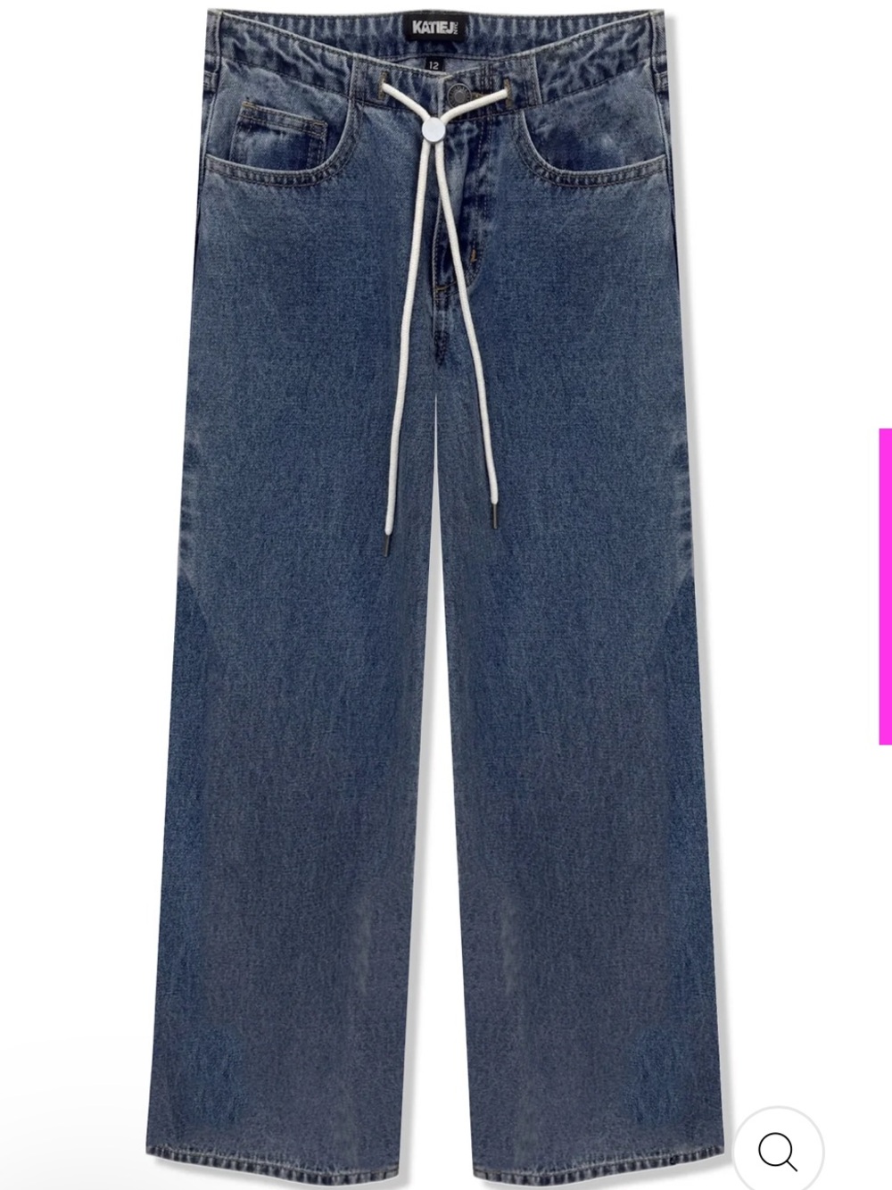 Katie J NYC Tween Tribeca drawstring waist denim jean.